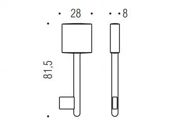LC 14 - Brass key by Colombo Design - view 3